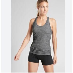 Athleta Speedlight Heather Grey Seamless Tank Top Size XS